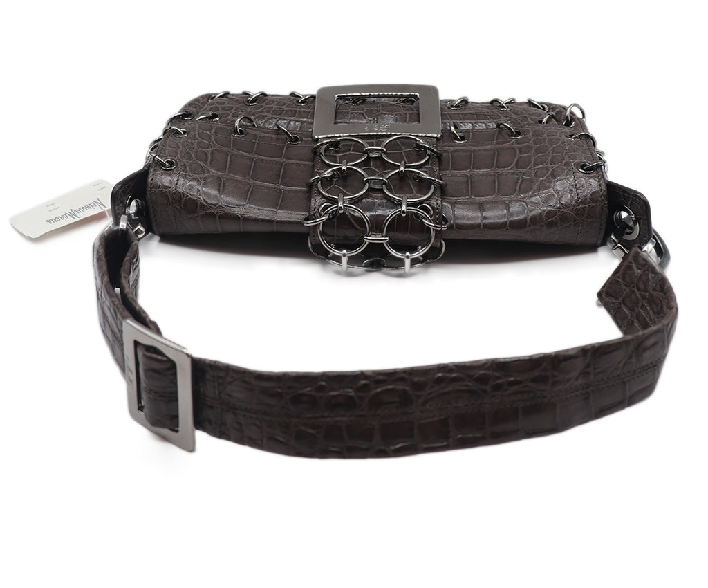 Roger Vivier Crocodile Shoulder Bag 4