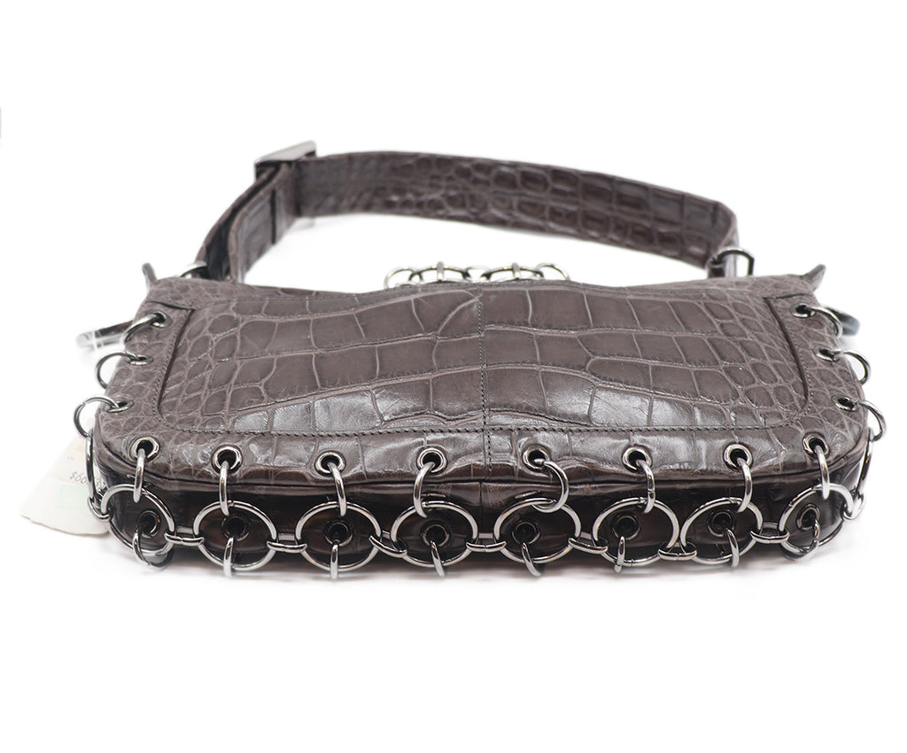 Roger Vivier Crocodile Shoulder Bag 3