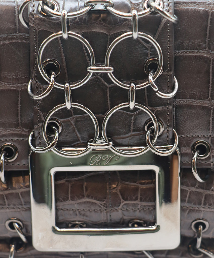Roger Vivier Crocodile Shoulder Bag 9