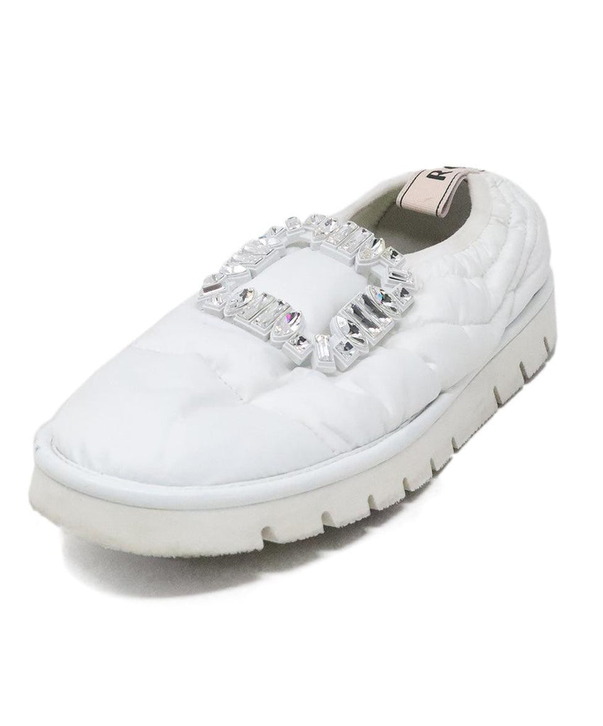 Roger Vivier White Puffy Sneakers sz 8 - Michael's Consignment NYC