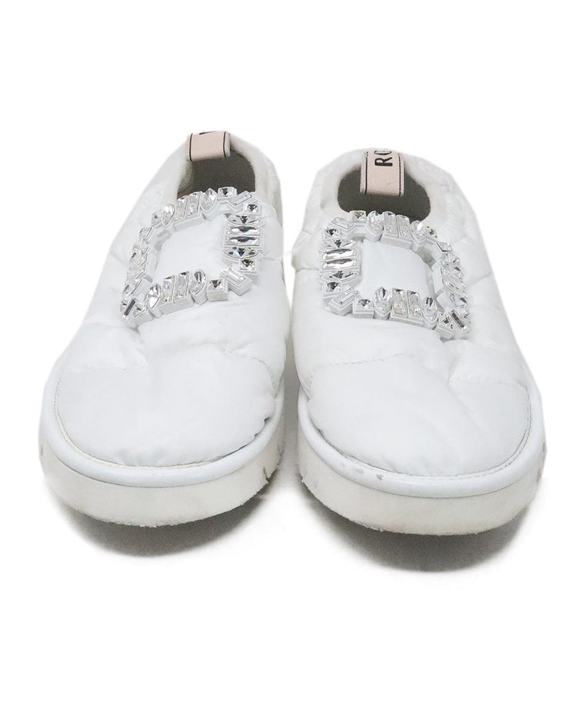 Roger Vivier White Puffy Sneakers sz 8 - Michael's Consignment NYC