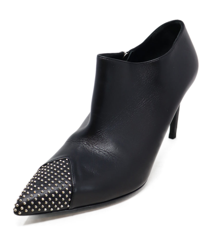 Saint Laurent Black Leather Studded Heels sz 10 - Michael's Consignment NYC