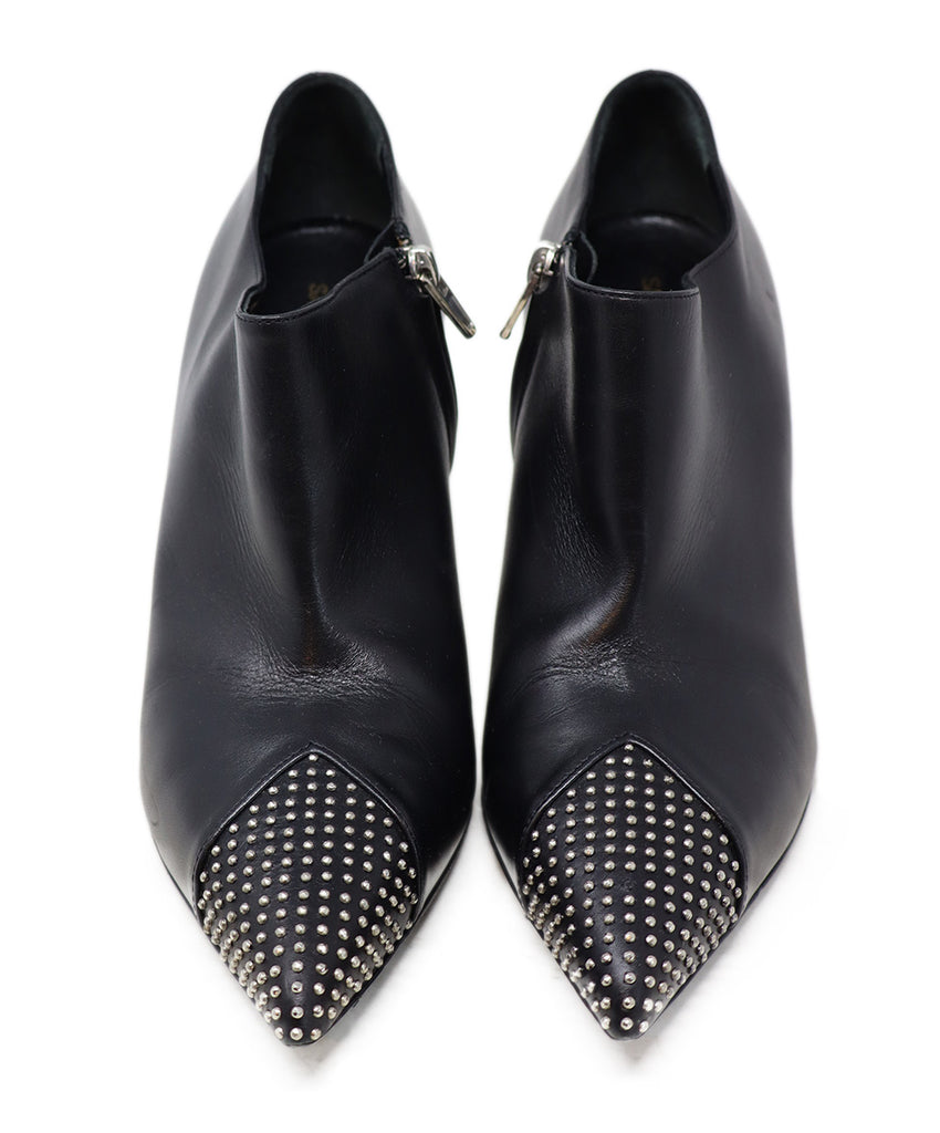 Saint Laurent Black Leather Studded Heels sz 10 - Michael's Consignment NYC