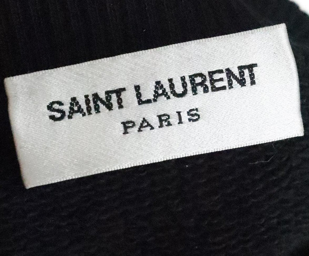 Saint Laurent Black Cotton Top w/ Metallic Collar sz 2 - Michael's Consignment NYC