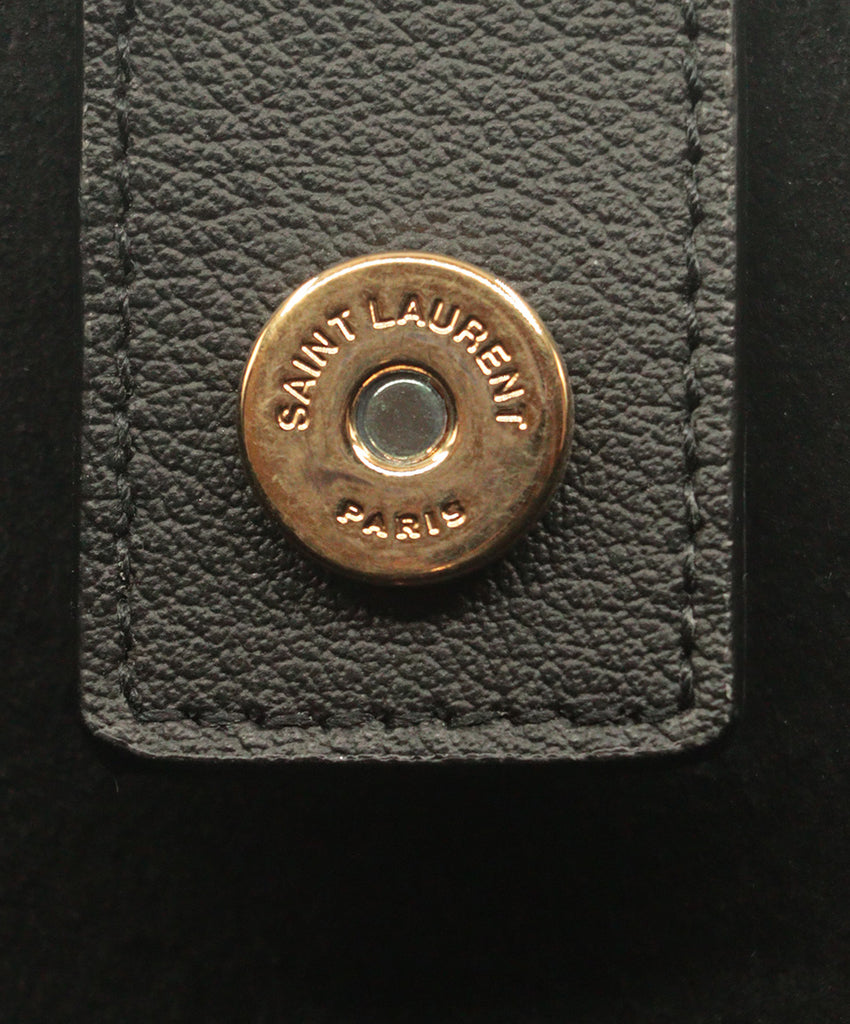 Saint Laurent Black Leather Tote - Michael's Consignment NYC