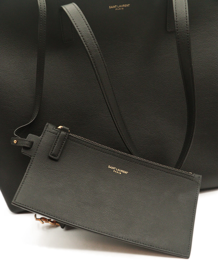 Saint Laurent Black Leather Tote - Michael's Consignment NYC