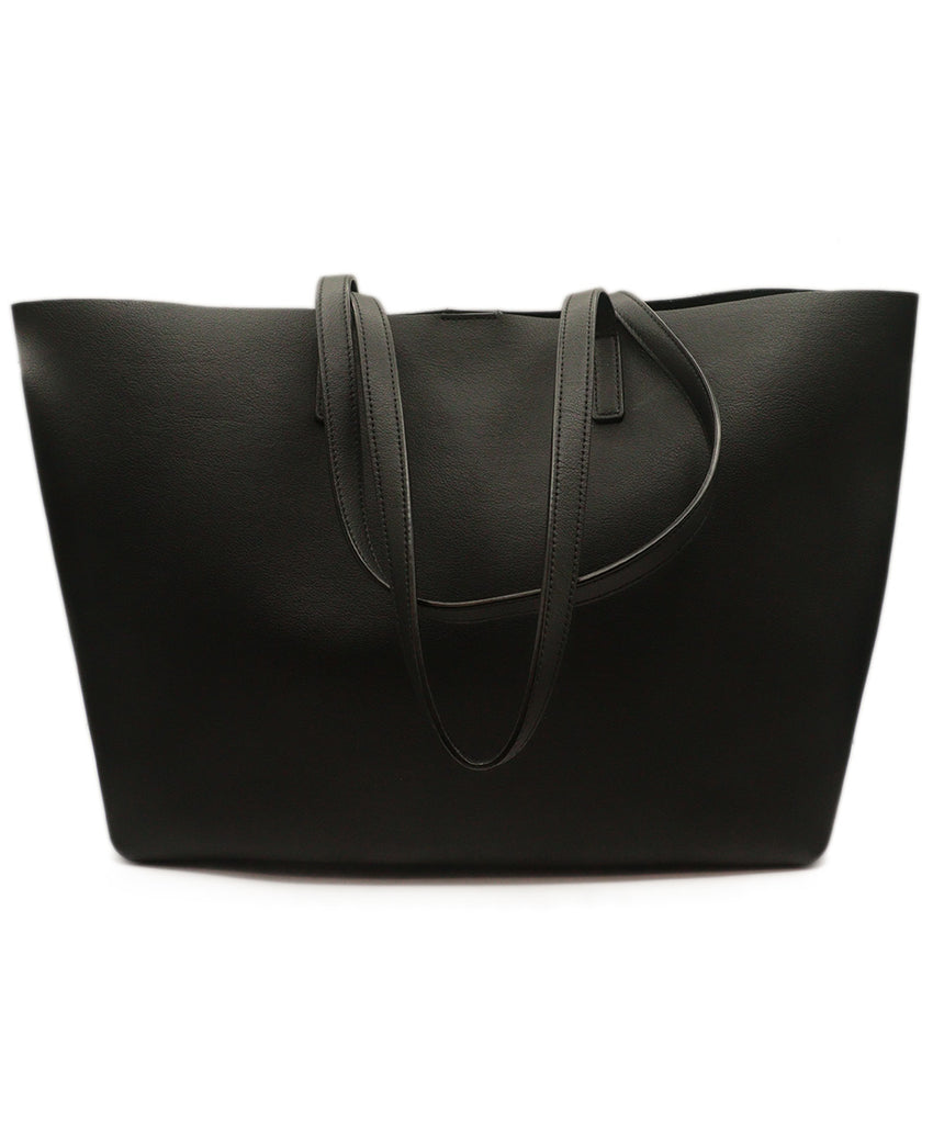 Saint Laurent Black Leather Tote - Michael's Consignment NYC