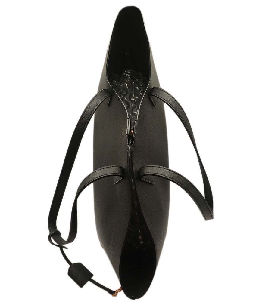 Saint Laurent Black Leather Tote - Michael's Consignment NYC