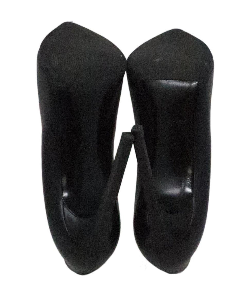 Saint Laurent Black & White Leather Heels sz 9.5 - Michael's Consignment NYC