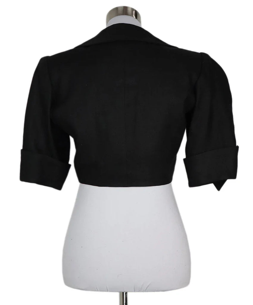 Saint Laurent Vintage Black Cropped Jacket sz 8 - Michael's Consignment NYC