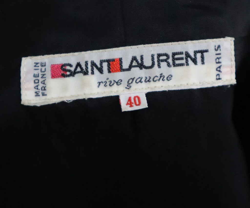 Saint Laurent Vintage Black Cropped Jacket sz 8 - Michael's Consignment NYC