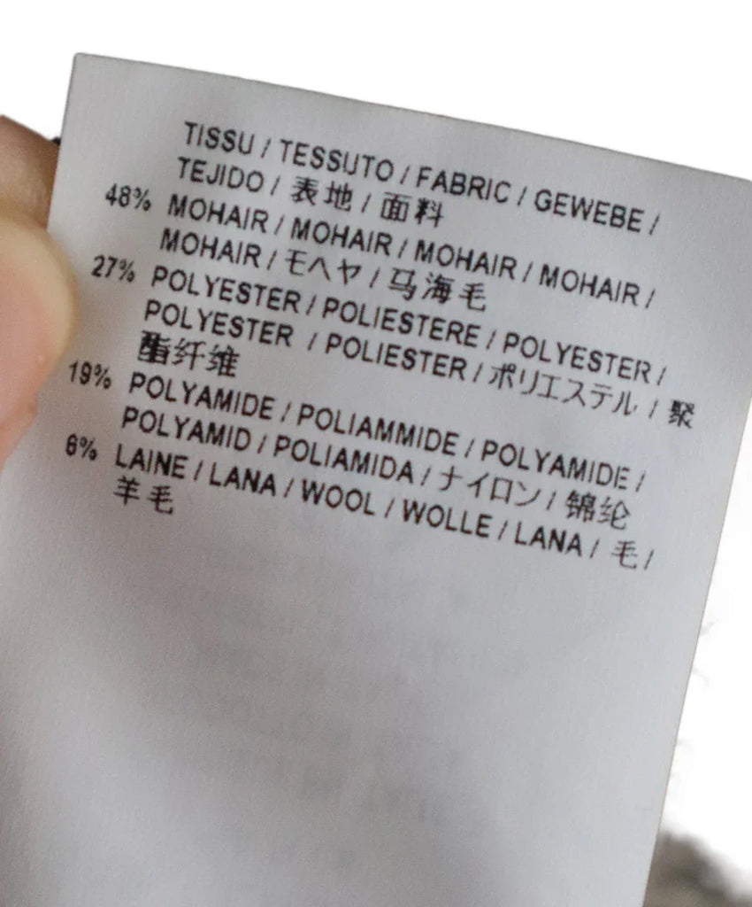 Saint Laurent Metallic Gold Cableknit Mohair Sweater sz 4 - Michael's Consignment NYC