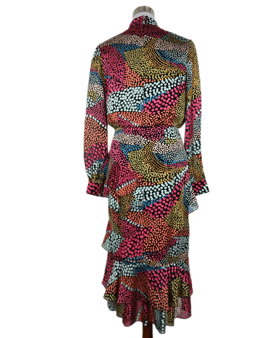 Saloni Multicolor Polka Dot Dress sz 6 l Michael's Luxury Consignment –  Michael's Consignment NYC