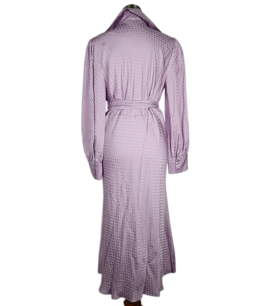 Scanlan Theodore Lilac Wrap Dress sz 6 - Michael's Consignment NYC