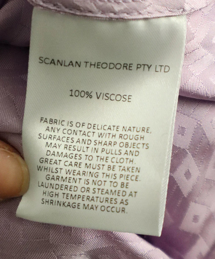 Scanlan Theodore Lilac Wrap Dress sz 6 - Michael's Consignment NYC