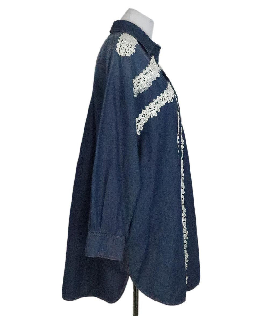 Scervino Denim & Lace Cover Up sz 14 - Michael's Consignment NYC