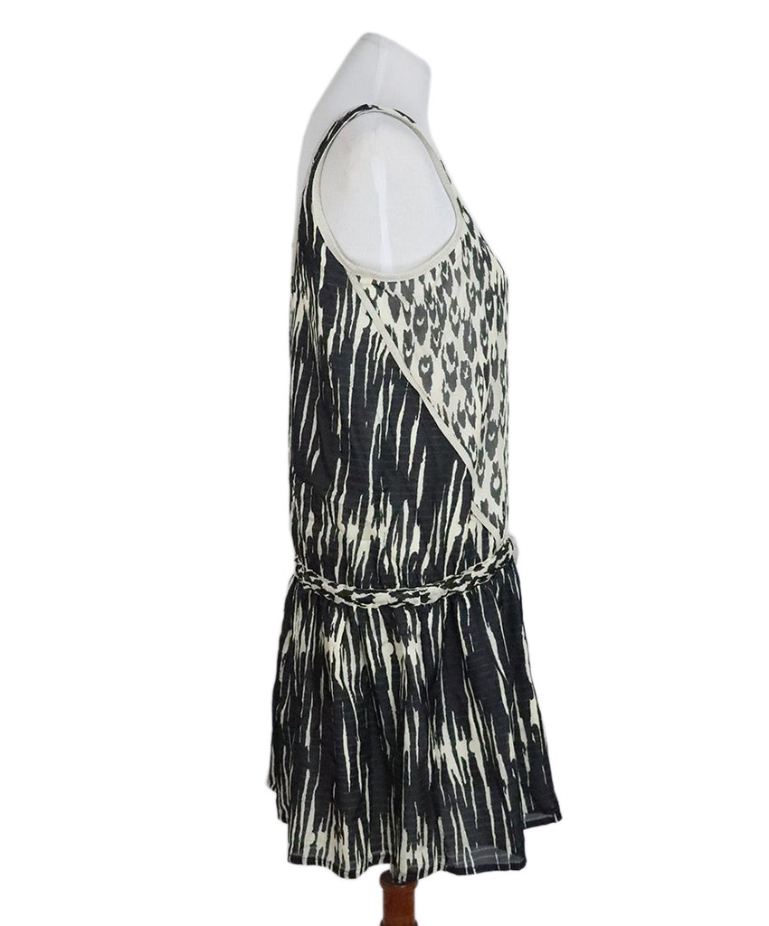 Sea Black & Ivory Silk Dress 1