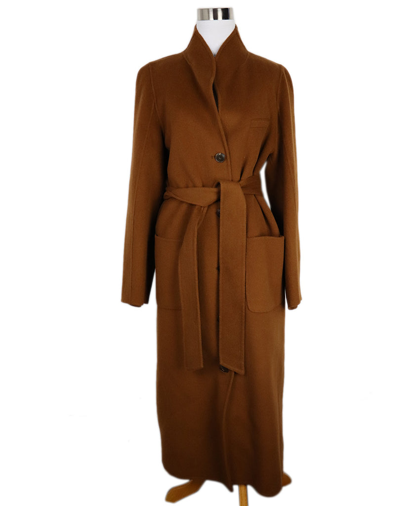 Sea Brown Wool Coat 