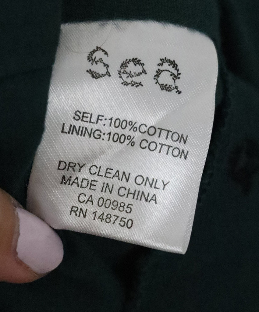 Sea Green Cotton Embroidery Dress 4