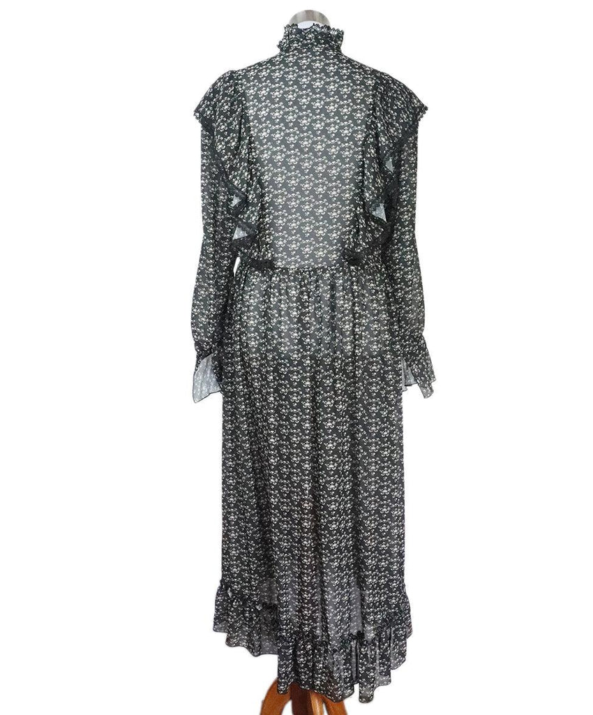 See By Chloe Black & Beige Print Dress sz 6 - Michael's Consignment NYC
