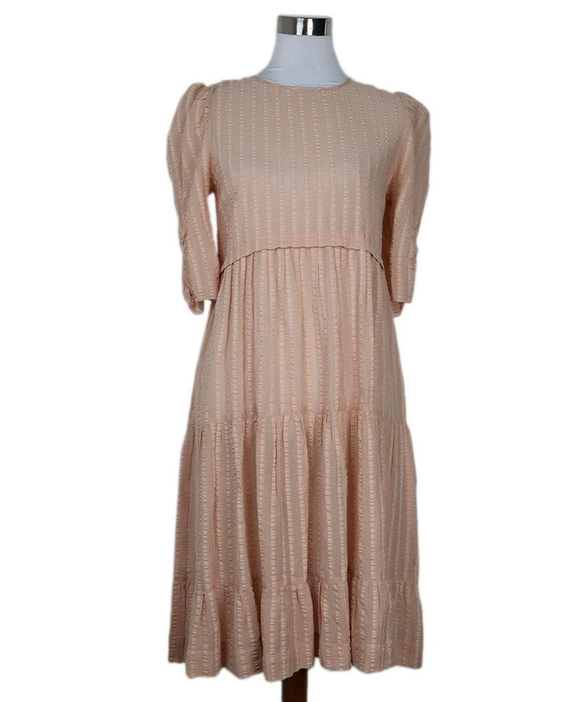See By Chloe Peach Tiered Dress 