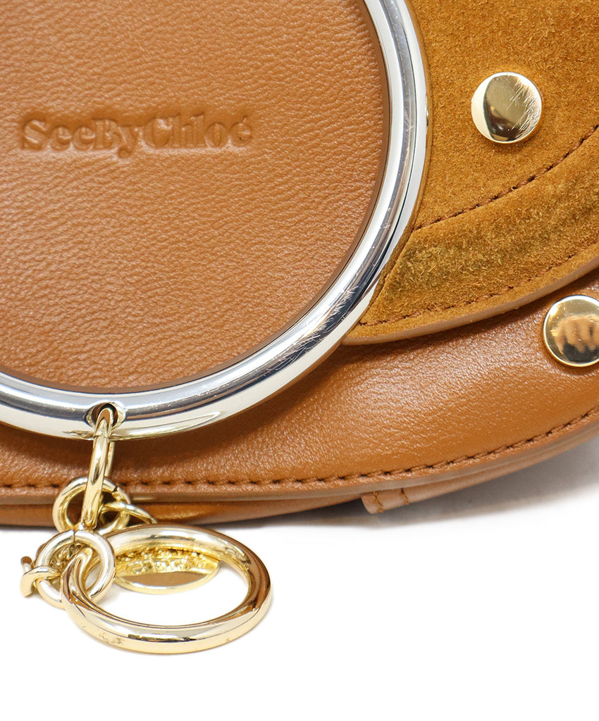See By Chloe Tobacco Leather & Suede Crossbody 8