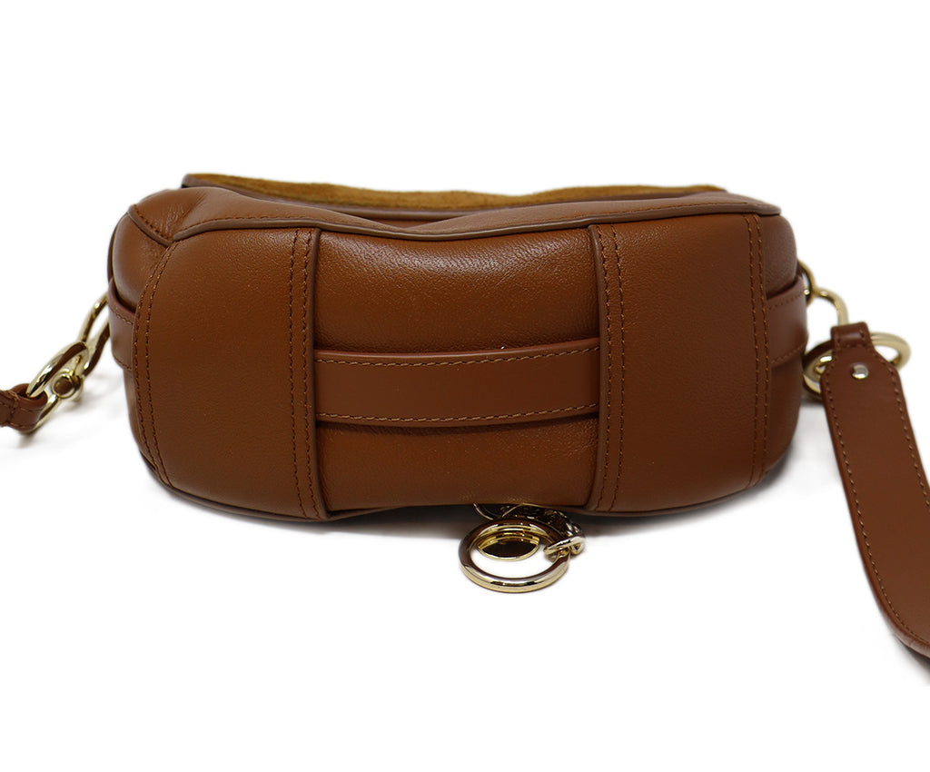 See By Chloe Tobacco Leather & Suede Crossbody 3