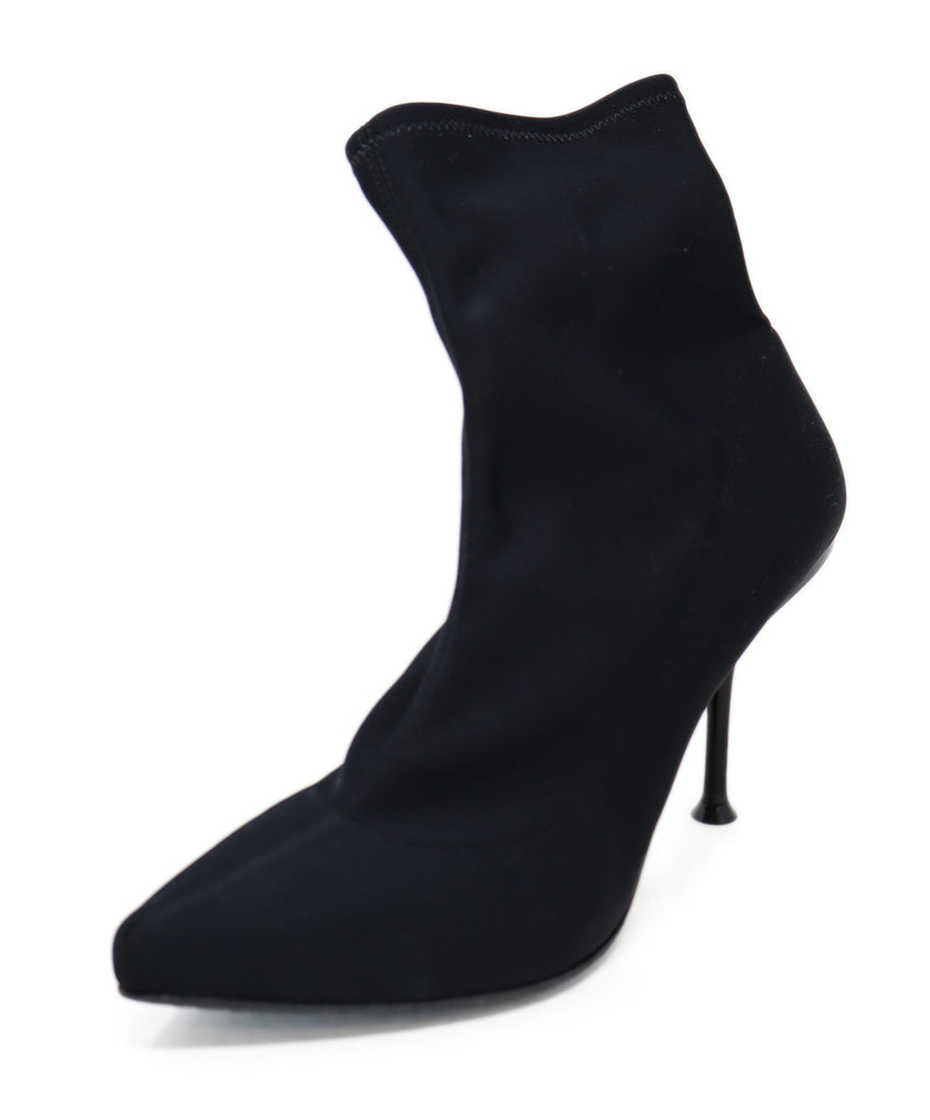 Sergio Rossi Black Spandex Booties 
