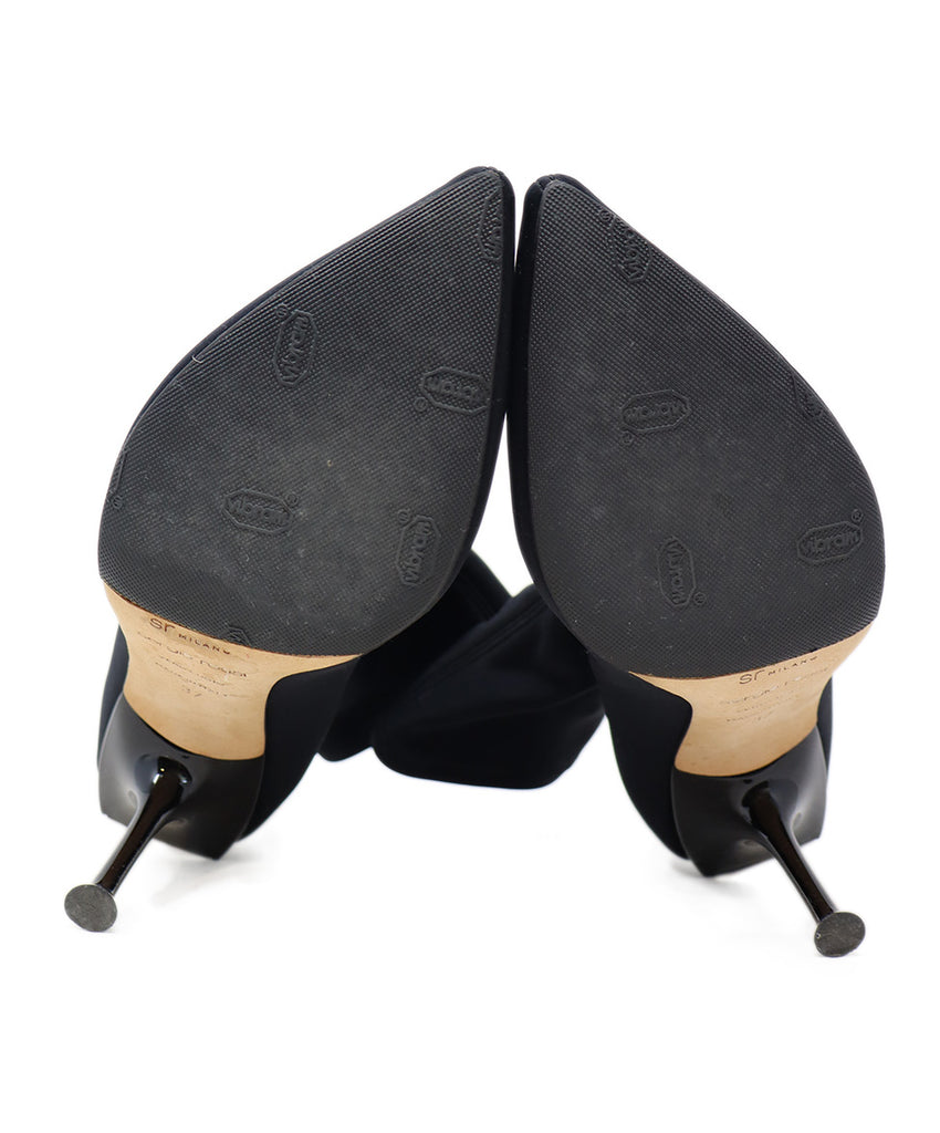 Sergio Rossi Black Spandex Booties 4
