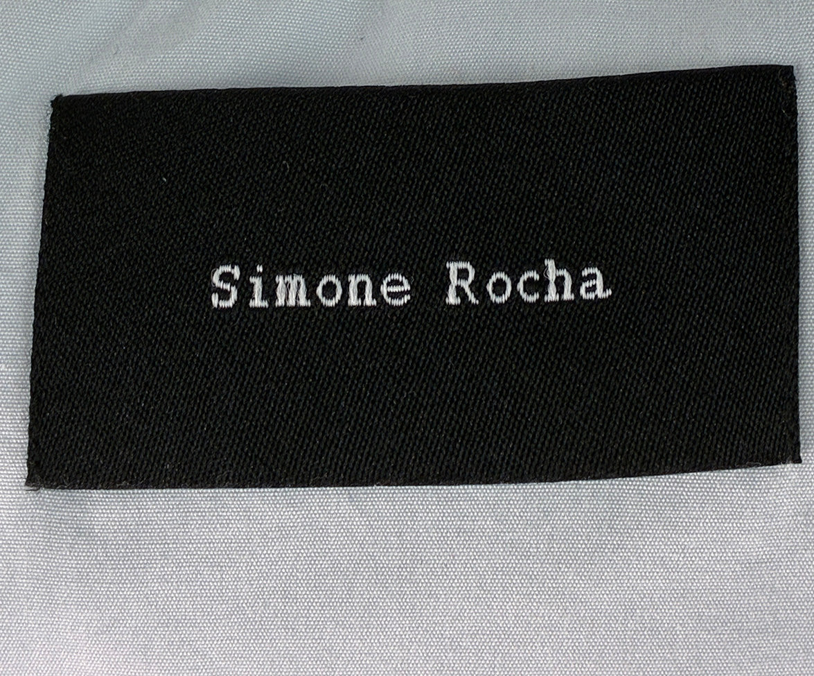 Simone Rocha Light Blue Cotton Top w/Embroidery Sz6 l Michael's