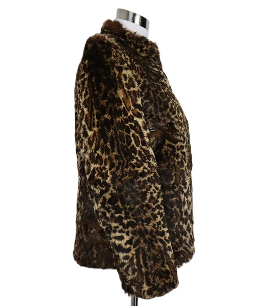 Sonia Rykiel Vintage Leopard Fur Jacket sz 4 - Michael's Consignment NYC