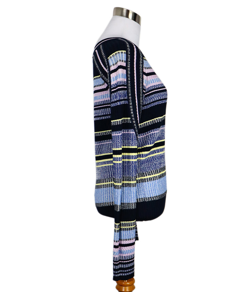 Sportmax Blue Purple & Yellow Striped Sweater 1