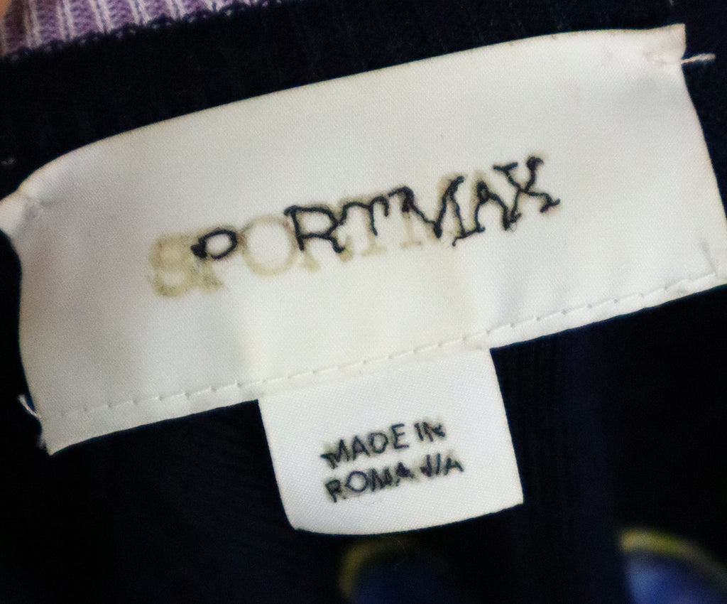 Sportmax Blue Purple & Yellow Striped Sweater 3