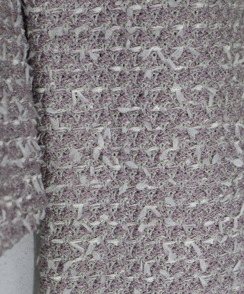 St. John White & Purple Tweed Jacket sz 8 - Michael's Consignment NYC