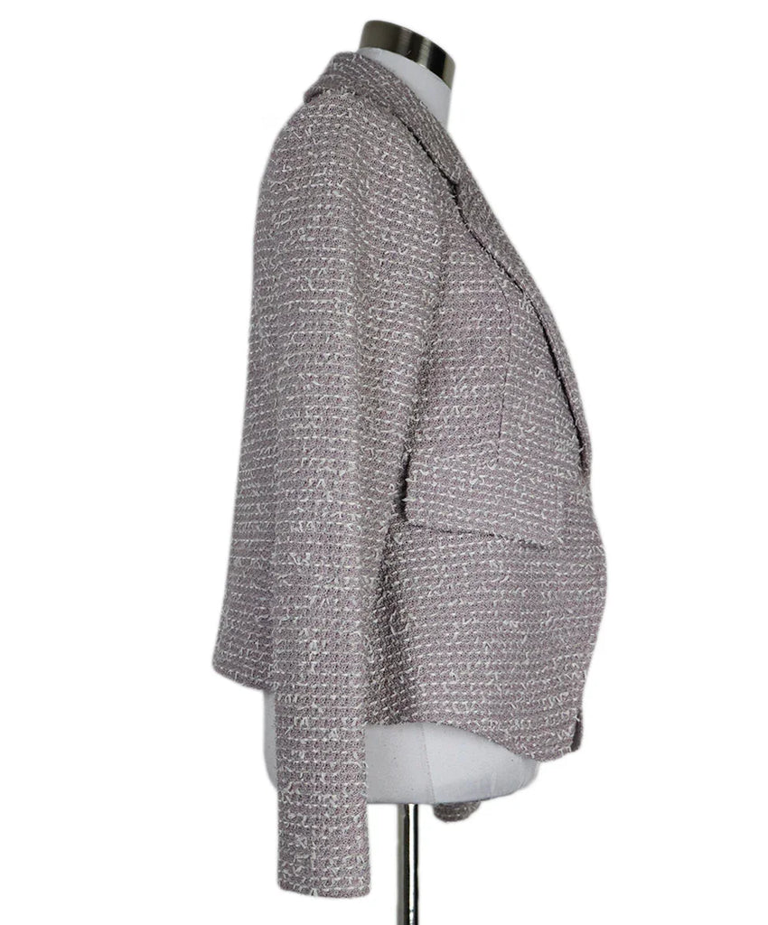 St. John White & Purple Tweed Jacket sz 8 - Michael's Consignment NYC