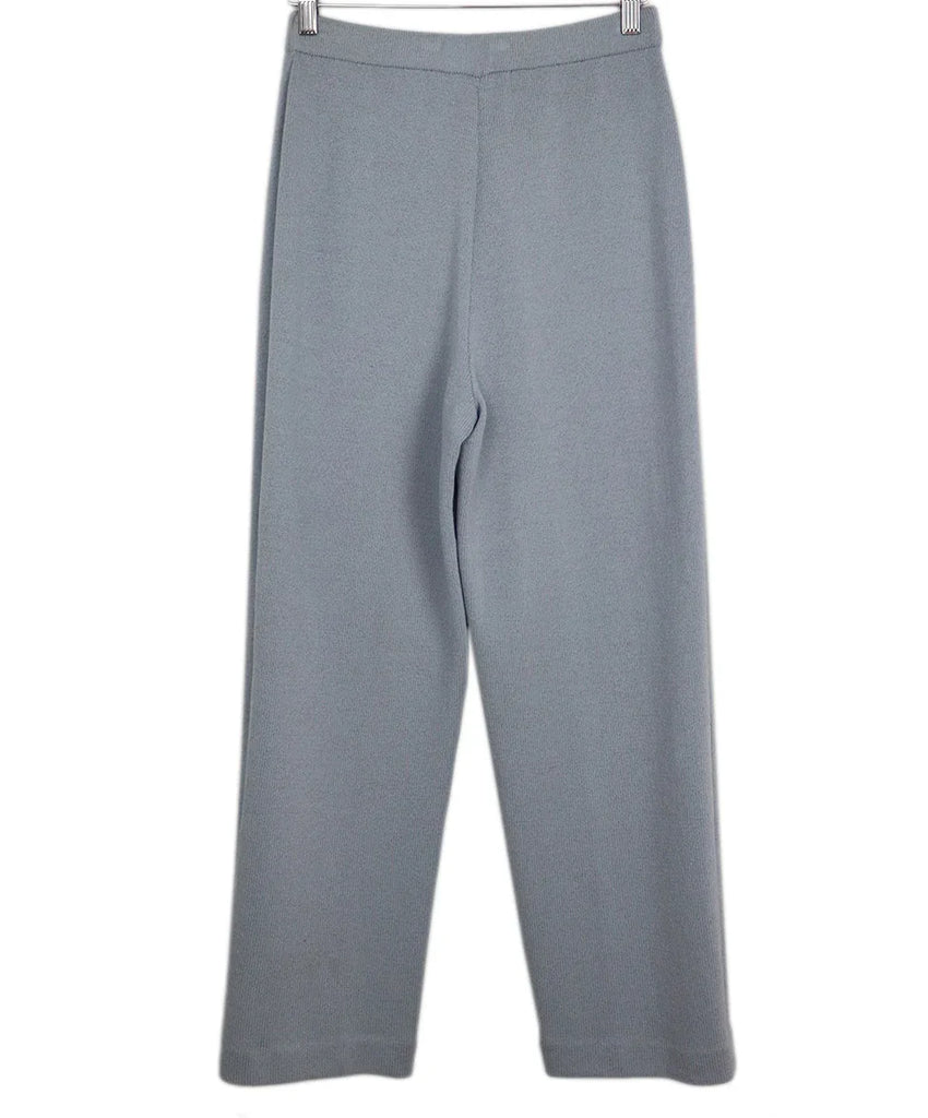 St. John Pale Blue Wool Knit Pants sz 8 - Michael's Consignment NYC