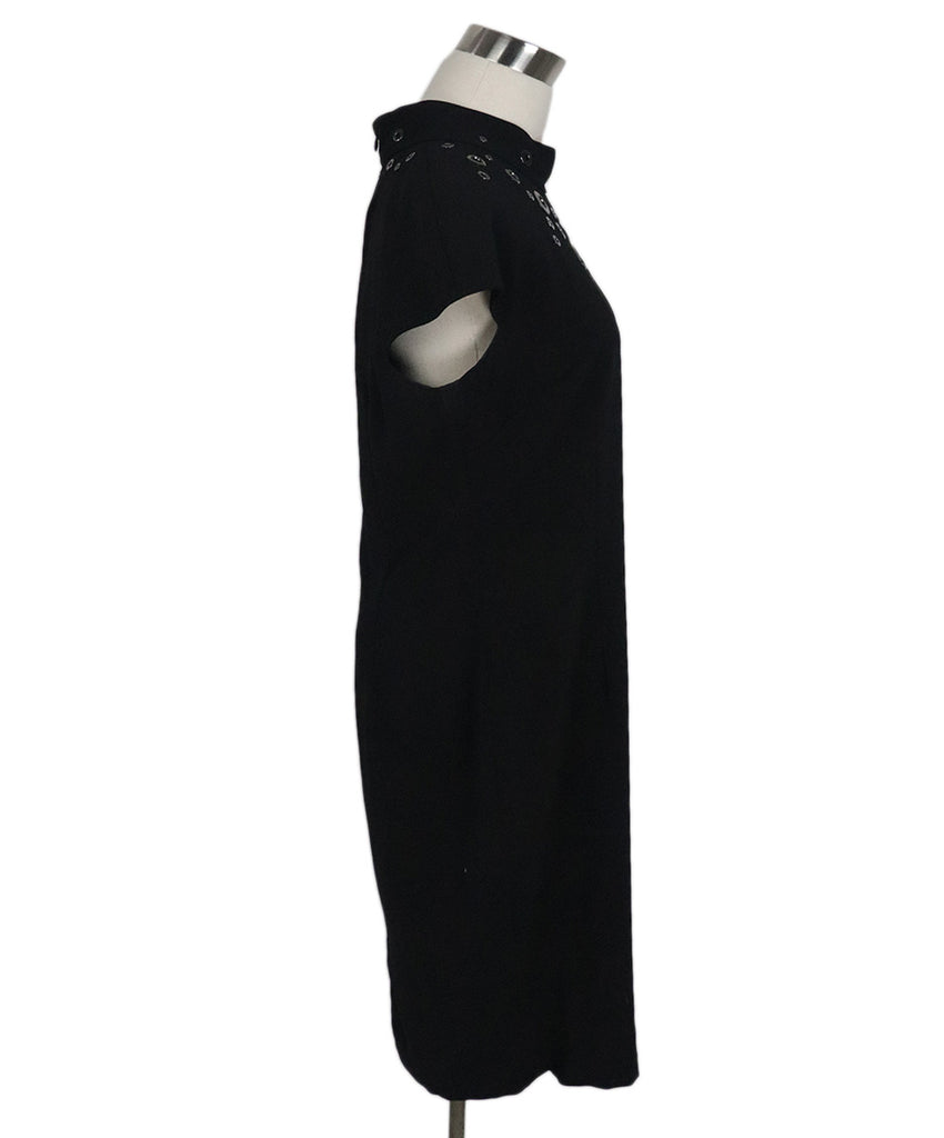 St. John Black Polyester Spandex Dress 1