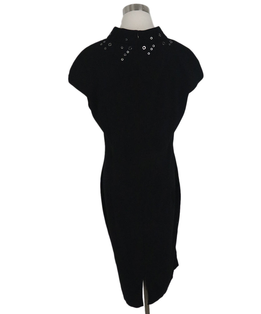 St. John Black Polyester Spandex Dress 2