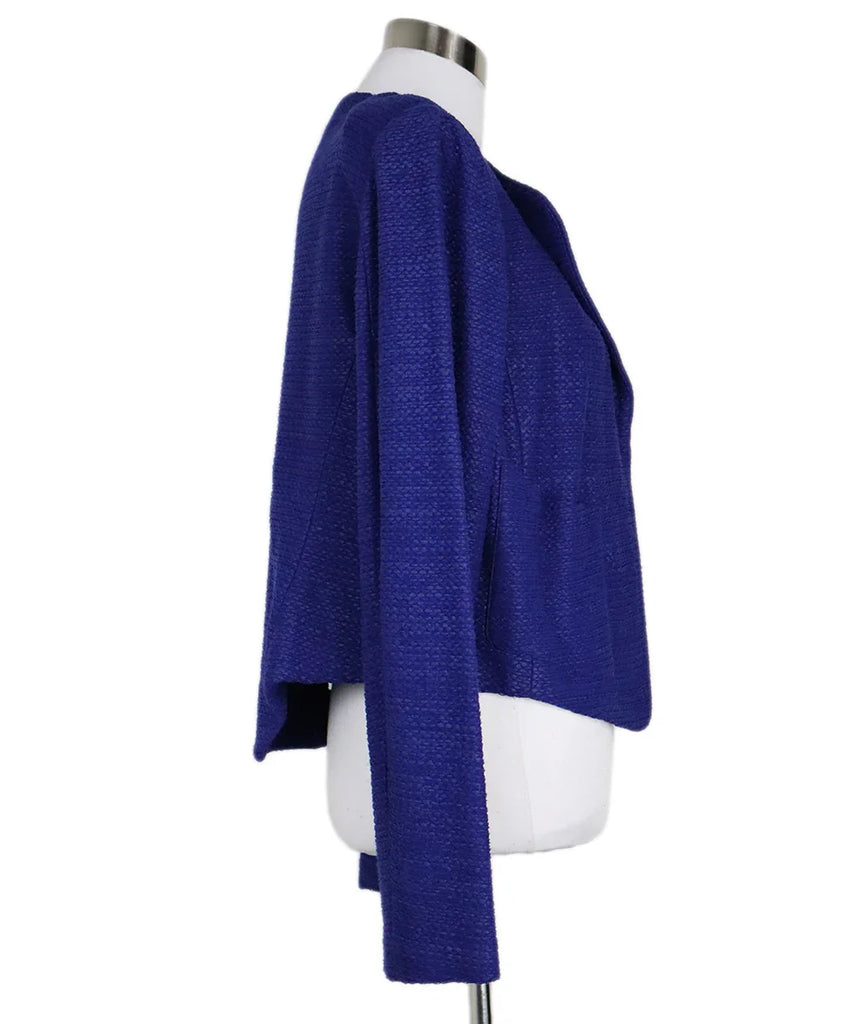 St. John Blue Wool Jacket sz 12 - Michael's Consignment NYC