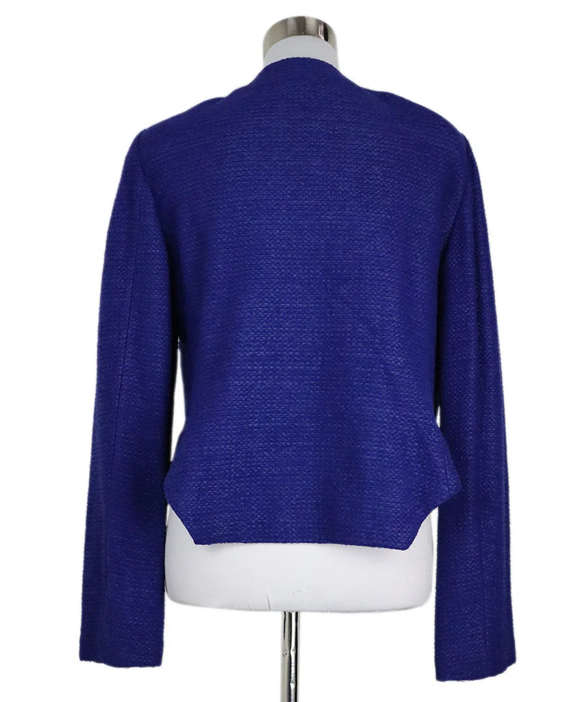 St. John Blue Wool Jacket sz 12 - Michael's Consignment NYC
