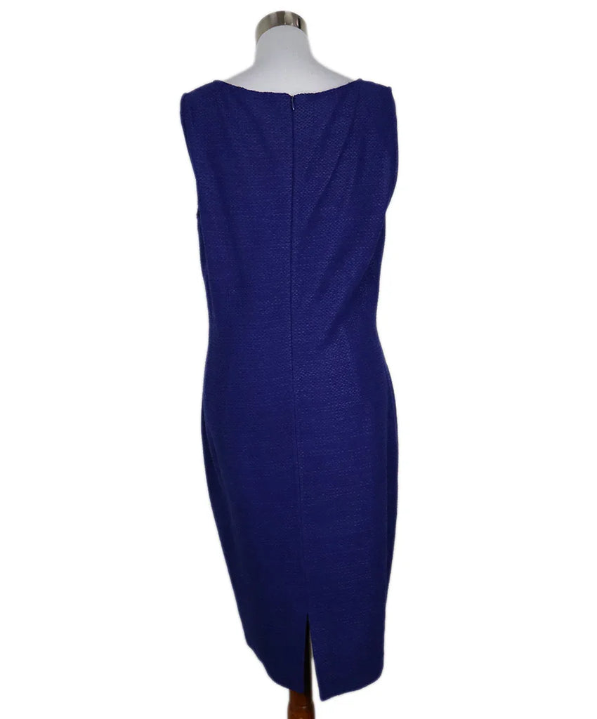 St. John Blue Wool Dress sz 12 - Michael's Consignment NYC
