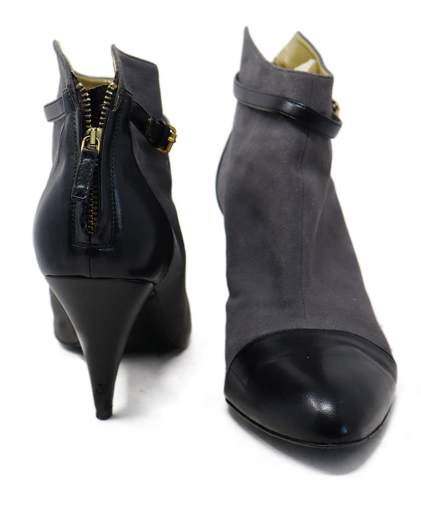 Stella McCartney Grey Suede & Black Leather Booties 2