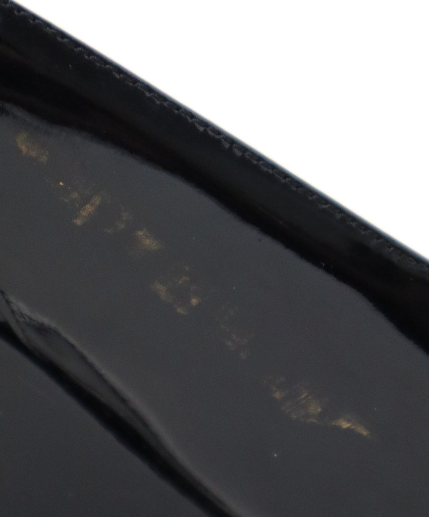 Stuart Weitzman Black Patent Leather Wedges 7