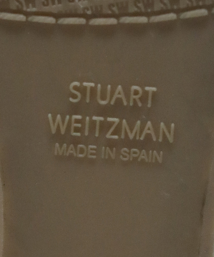 Stuart Weitzman Brown Suede Wedge Sandals 4