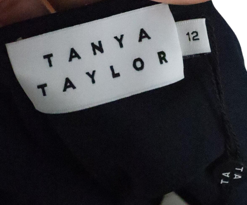 Tanya Taylor Navy Silk Floral Dress sz 12 - Michael's Consignment NYC