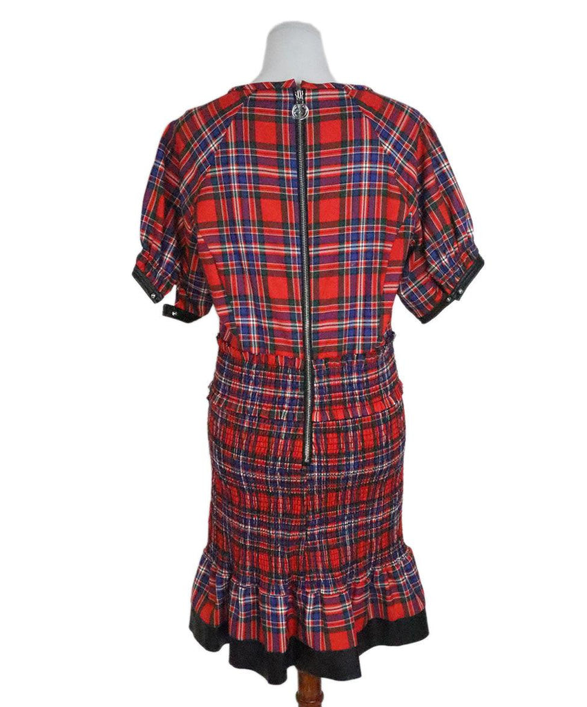 Tanya Taylor Red & Blue Plaid Dress sz 12 - Michael's Consignment NYC