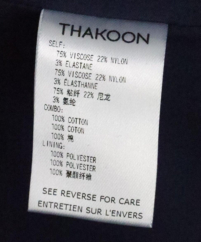 Thakoon Navy Cutwork Applique Dress 4