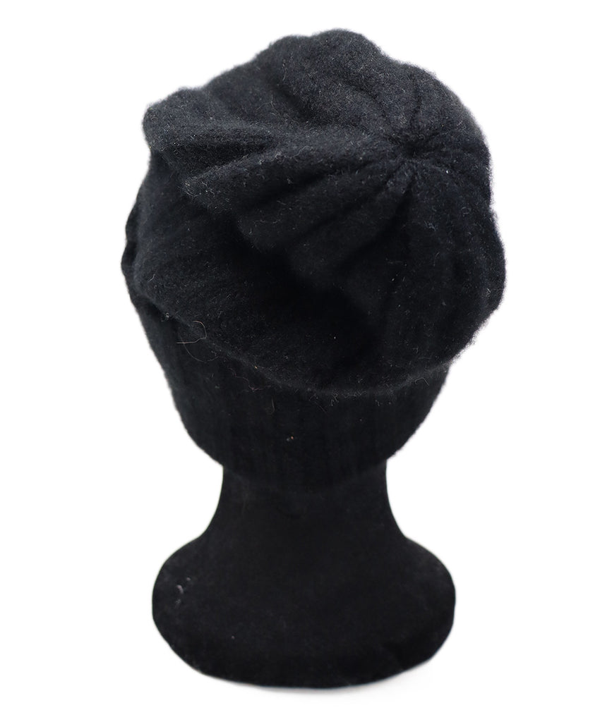 The Elder Statesman Black Cashmere Hat 2