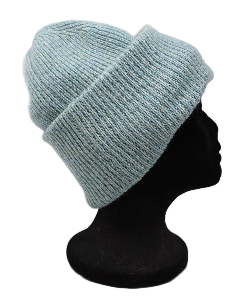 The Elder Statesman Mint Cashmere Hat 1