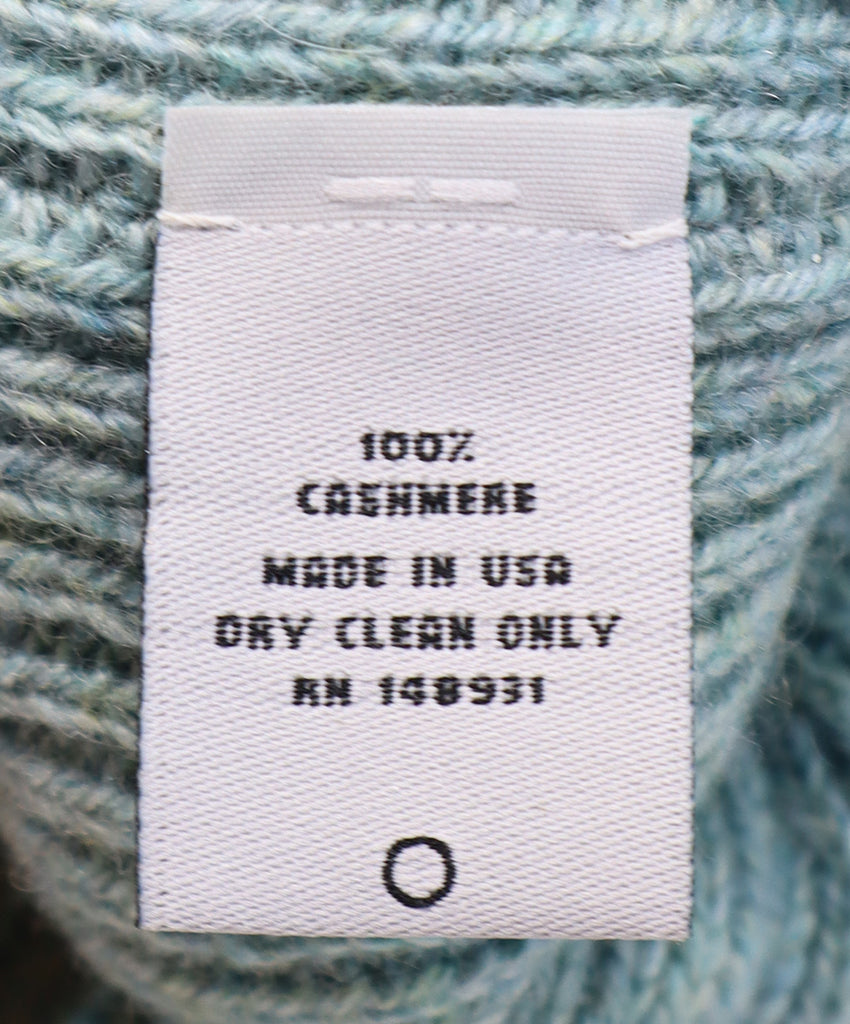 The Elder Statesman Mint Cashmere Hat 4
